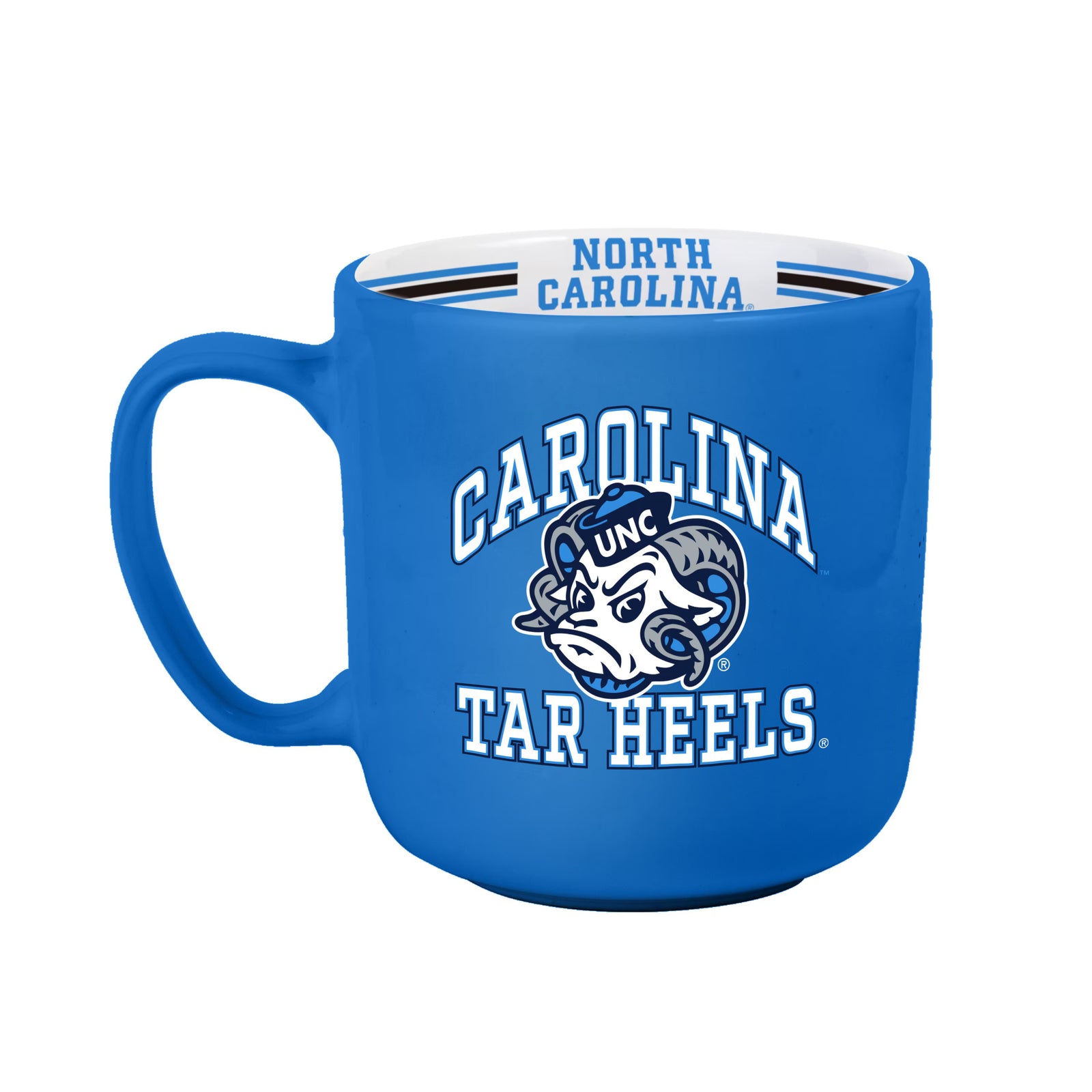 North Carolina Tar Heels NCAA 15oz Stripe Mug (UK Stock) - UKASSNI