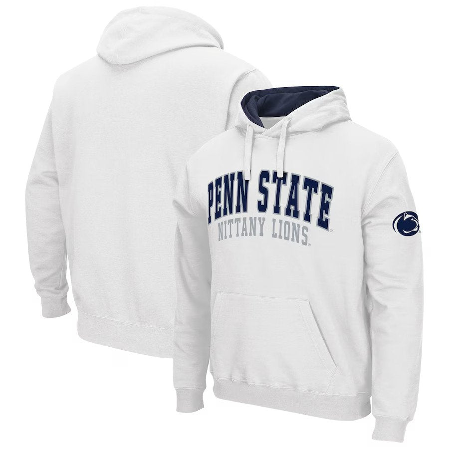 Penn State Nittany Lions Colosseum Double Arch Pullover Hoodie - White - UKASSNI