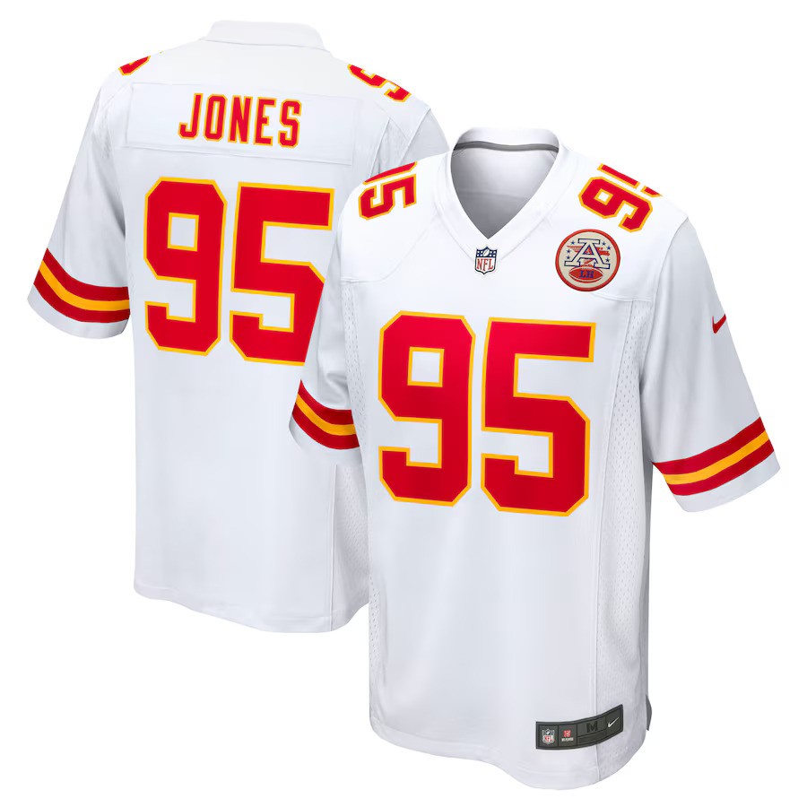 Chris Jones Kansas City Chiefs Nike Game Jersey - White - UKASSNI