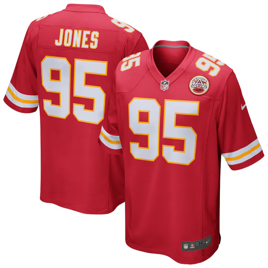 Chris Jones NFL Kansas City Chiefs Nike Game Jersey - Red - UKASSNI