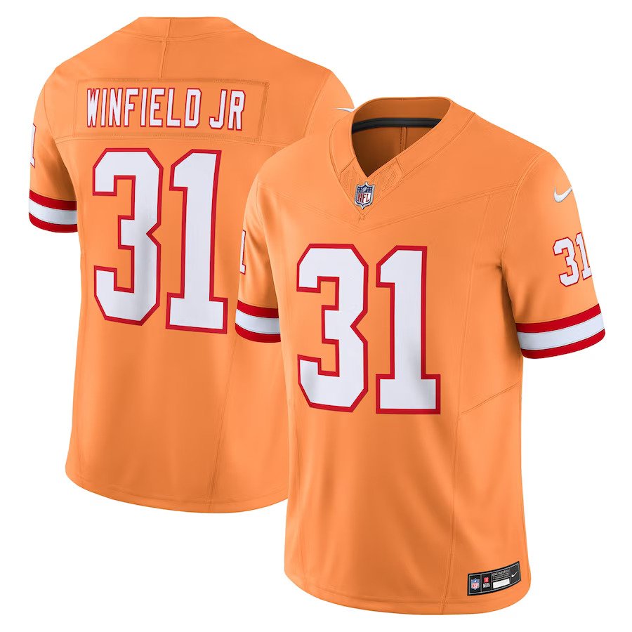 Antoine Winfield Jr. Tampa Bay Buccaneers Nike Throwback Vapor F.U.S.E. Limited Jersey - Orange - UKASSNI