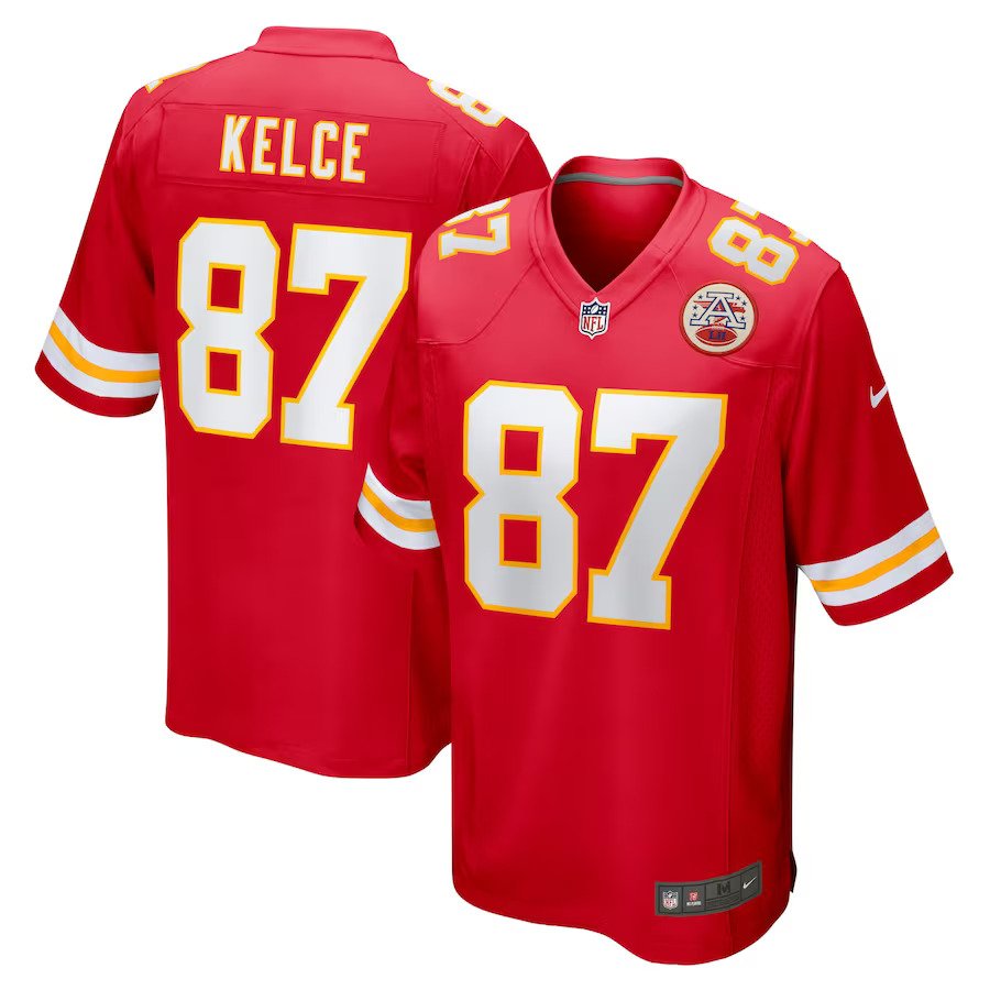 Travis Kelce Kansas City Chiefs Nike Game Jersey - Red - UKASSNI