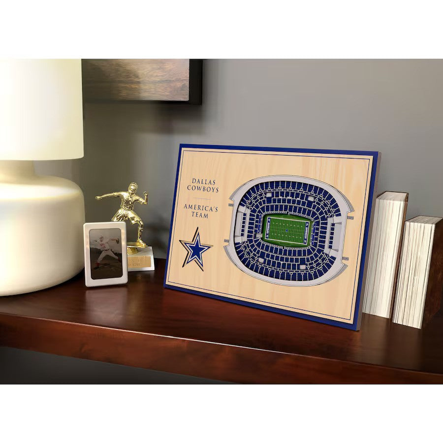 Dallas Cowboys 14'' x 10.5'' 3D StadiumViews Desktop Display - UKASSNI