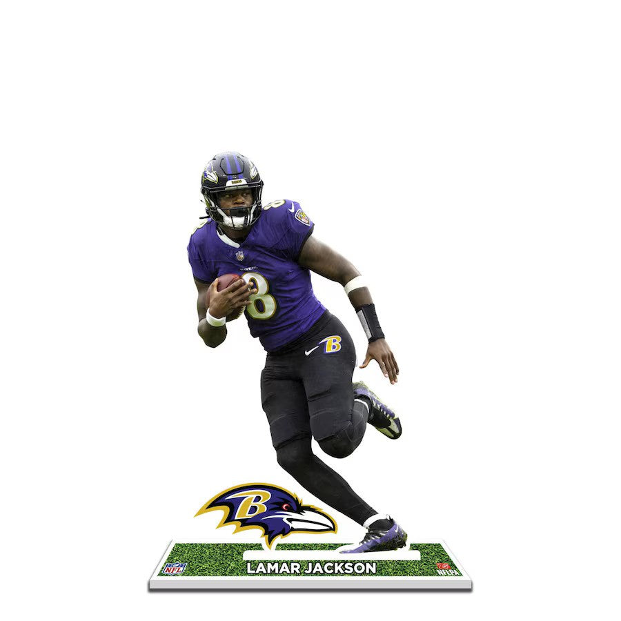 Lamar Jackson Baltimore Ravens 12'' Player Standee Desktop Display - UKASSNI