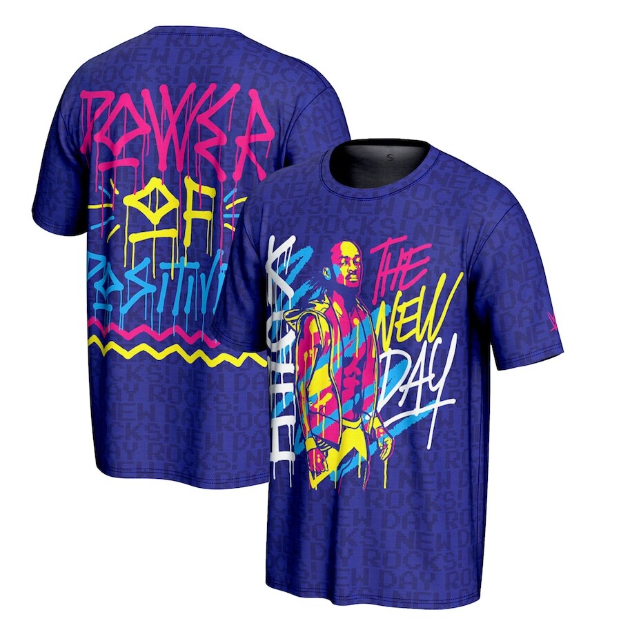 The New Day WWE ProSphere Kofi Kingston T-Shirt - Purple - UKASSNI