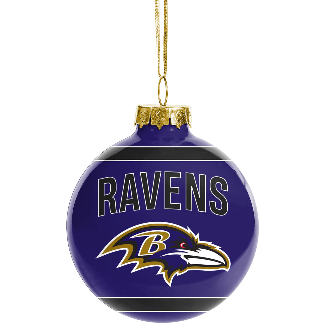 Baltimore Ravens NFL UK Glass Ball Ornament - UKASSNI