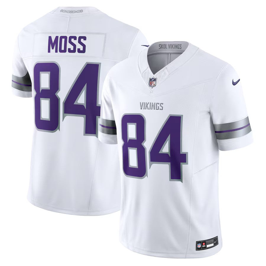 Randy Moss Minnesota Vikings Nike Alternate Vapor F.U.S.E. Retired Player Limited Jersey - White - UKASSNI