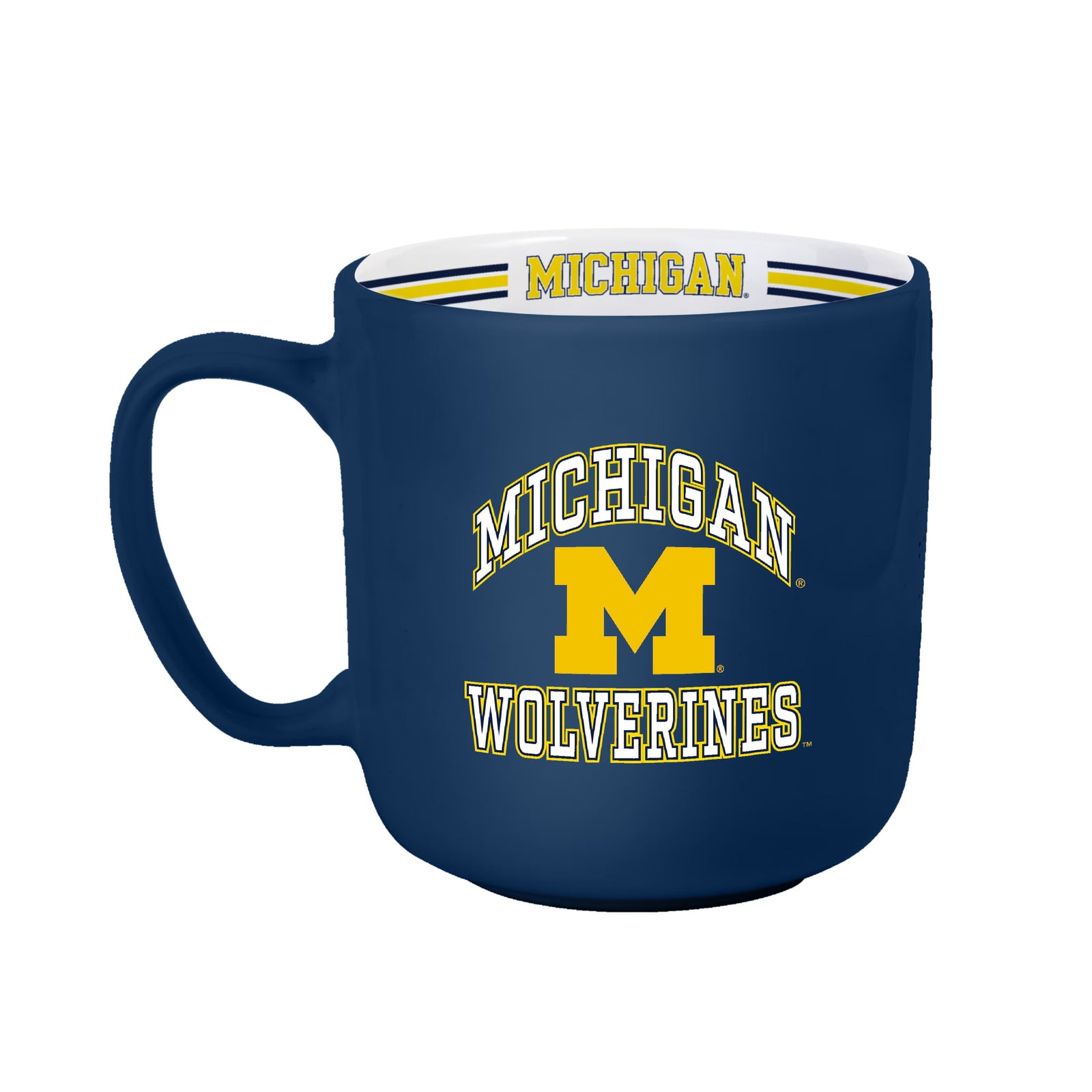 Michigan Wolverines NCAA UK 15oz. Stripe Mug (UK Stock) - UKASSNI