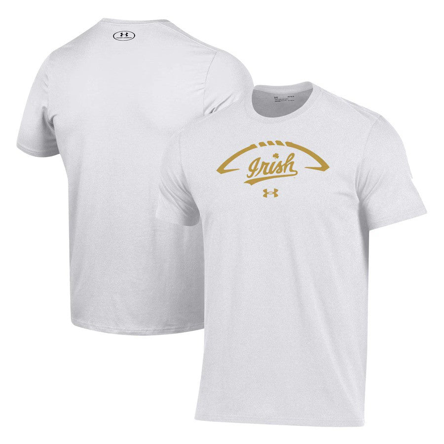 Notre Dame Fighting Irish Football Icon T-Shirt - White
