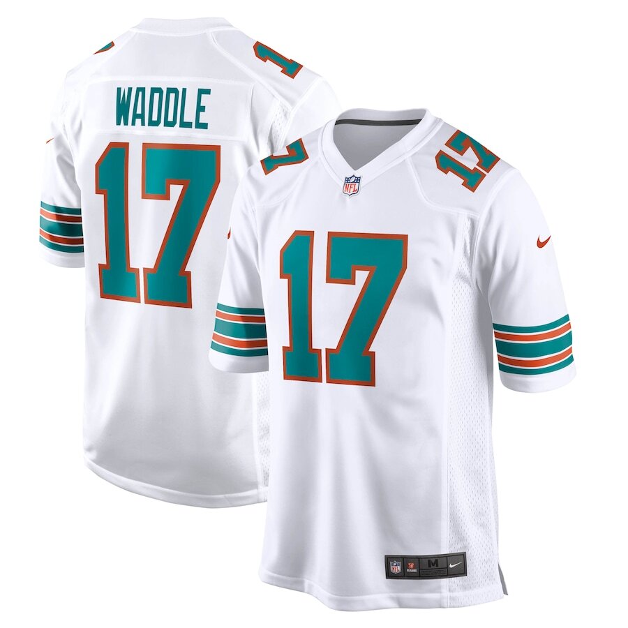 Jaylen Waddle Miami Dolphins Nike Game Jersey - White