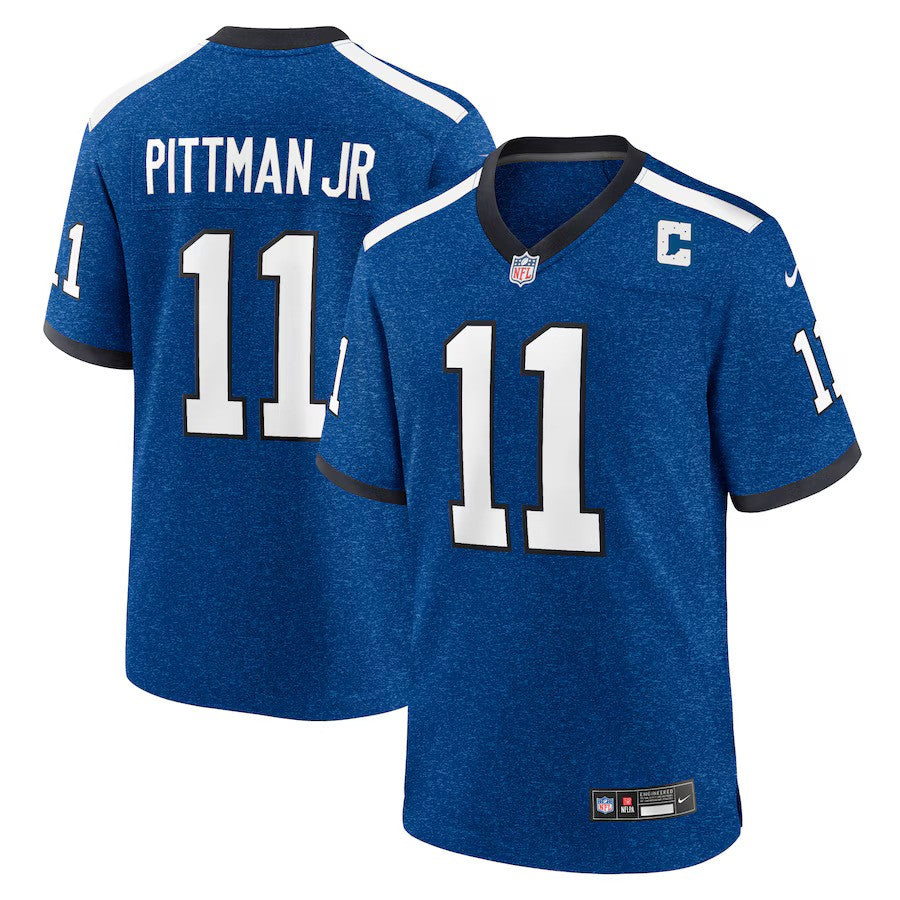 Indianapolis Colts NFL Michael Pittman Jr Nike Indiana Nights Alternate Game Jersey – Blue (USA Stock) - UKASSNI