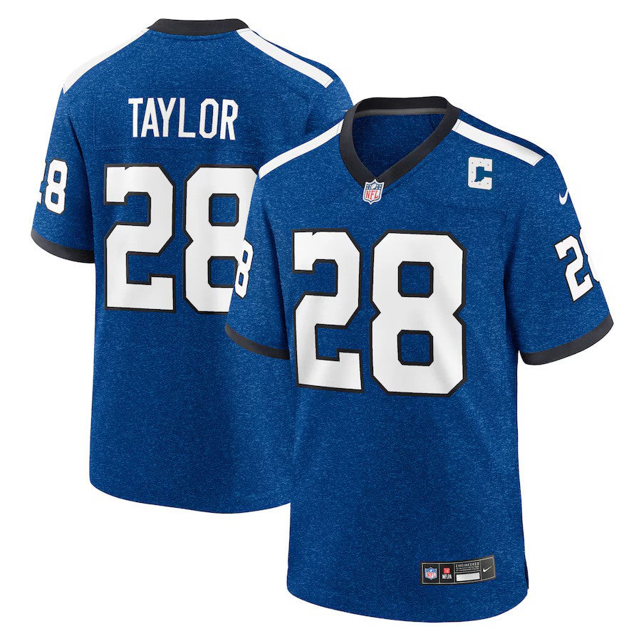 Jonathan Taylor NFL Indianapolis Colts Nike Indiana Nights Alternate Game Jersey – Royal (USA Stock) - UKASSNI