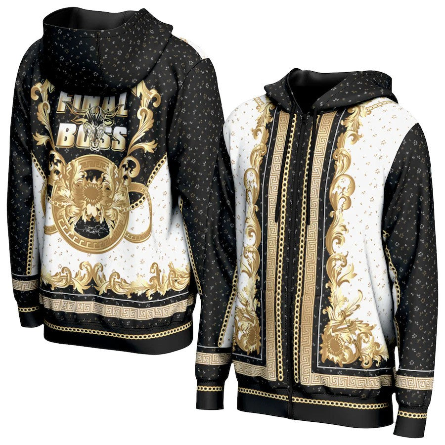 The Rock WWE ProSphere In-Ring Full-Zip Hoodie – Gold (USA Stock) - UKASSNI