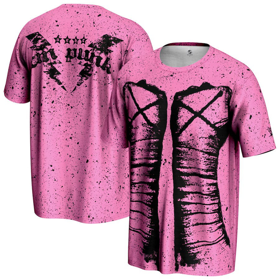 CM Punk WWE ProSphere Fists T-Shirt – Pink (USA Stock) - UKASSNI