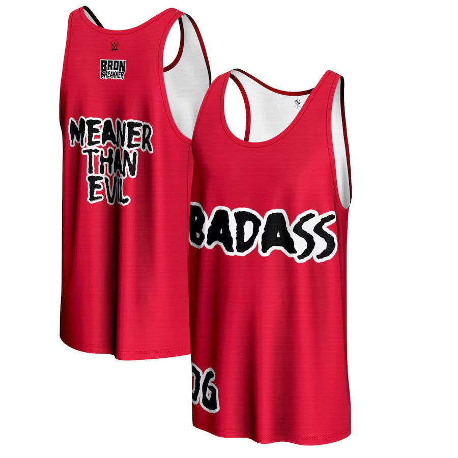 Bron Breakker WWE ProSphere Badass Fashion Basketball Jersey – Red (USA Stock) - UKASSNI