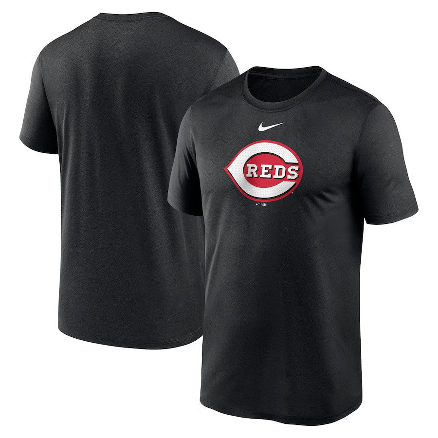 Cincinnati Reds Nike Legend Fuse Large Logo Performance T-Shirt - Black - UKASSNI