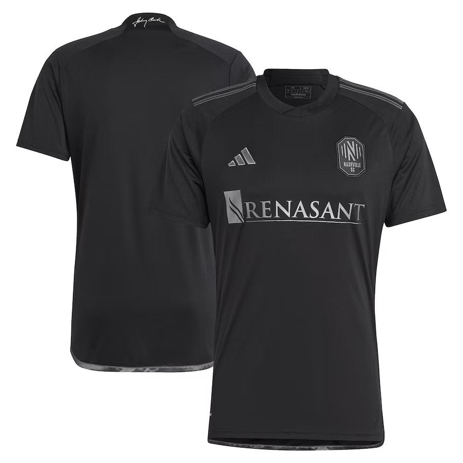 Nashville SC adidas 2023 Man In Black Kit Replica Jersey - Black - UKASSNI