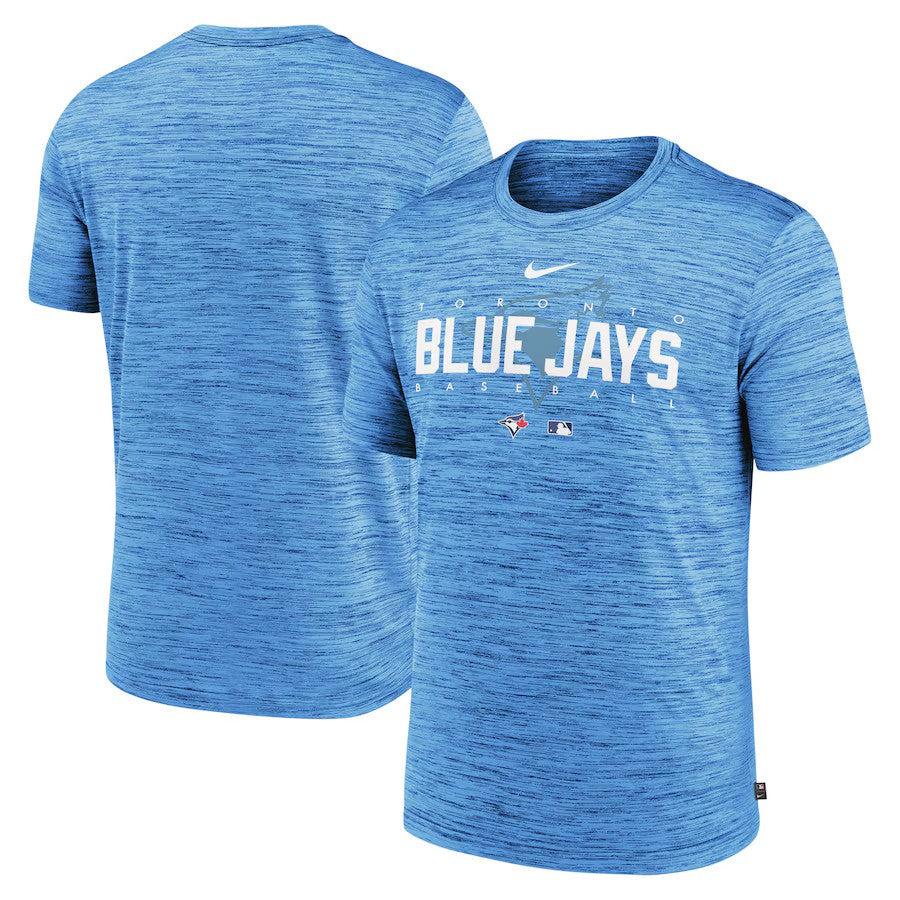 Toronto Blue Jays Nike Authentic Collection Velocity Performance Practice T-Shirt - Powder Blue - UKASSNI