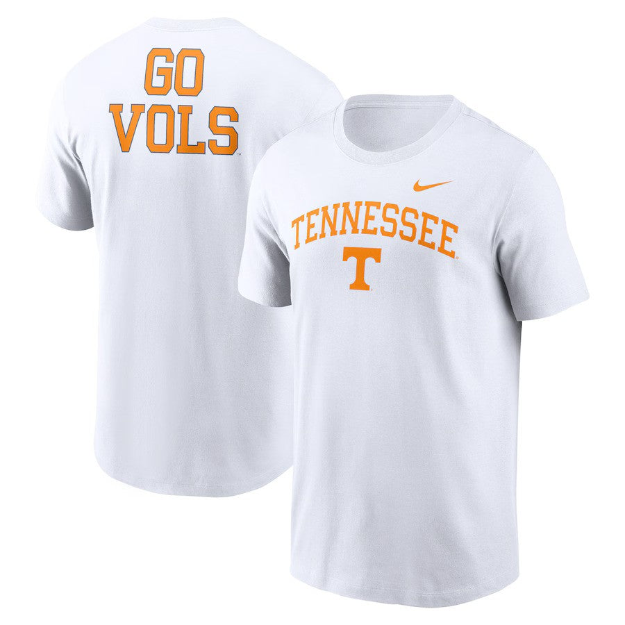 Tennessee Volunteers Nike Blitz 2-Hit T-Shirt - White - UKASSNI