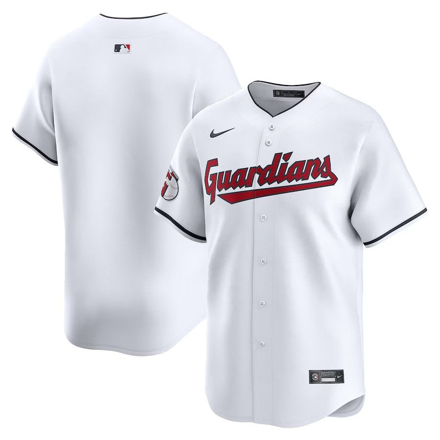 Cleveland Guardians Nike Home Limited Jersey - White - UKASSNI