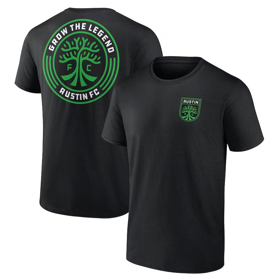 Austin FC Fanatics Branded Team Hometown Collection T-Shirt - Black - UKASSNI