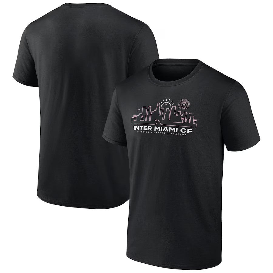 Inter Miami CF Fanatics Branded Hometown Collection Team T-Shirt - Black - UKASSNI