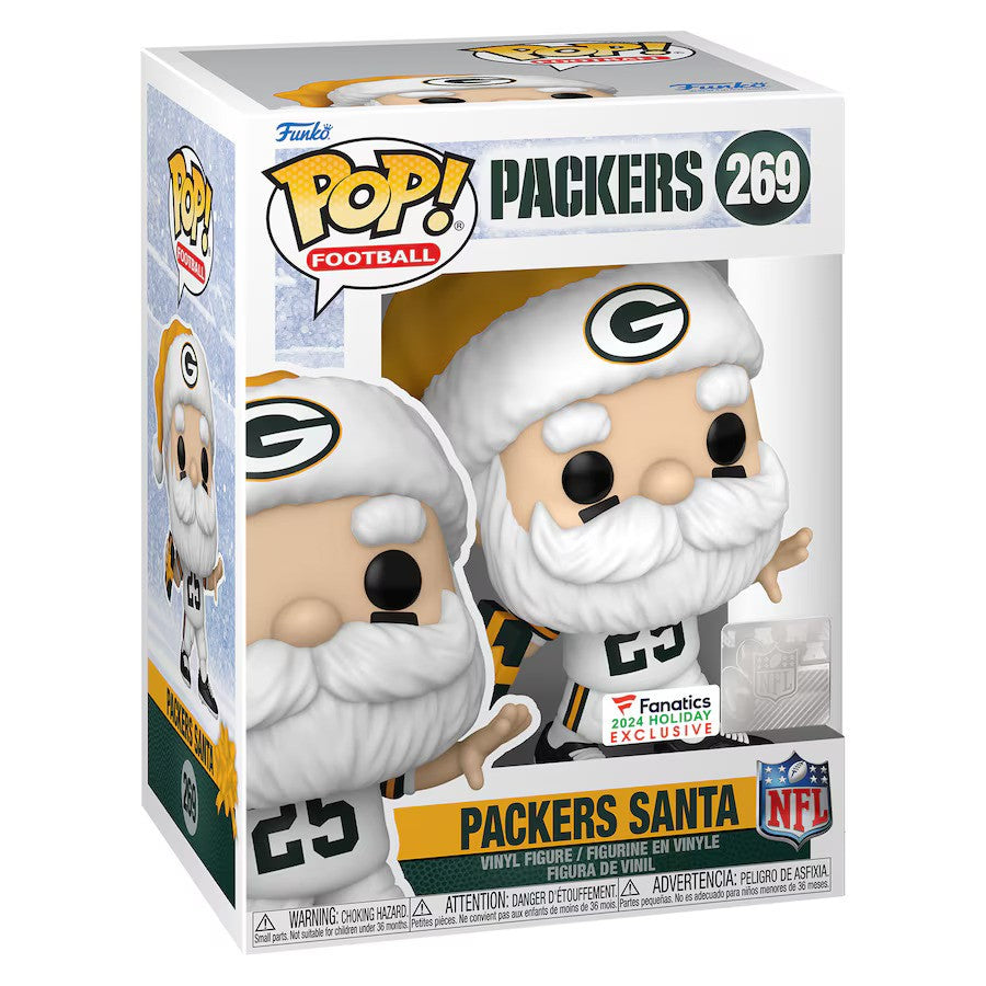 Green Bay Packers Santa Funko Pop! 2024 Fanatics Exclusive Vinyl Figure - UKASSNI