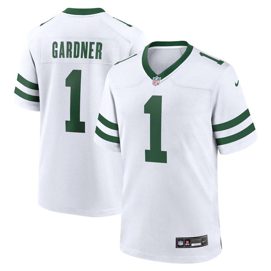Ahmad Sauce Gardner New York Jets Nike Legacy Player Game Jersey - White - UKASSNI