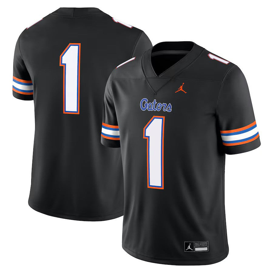 #1 Florida Gators Jordan Brand Alternate Game Jersey - Black - UKASSNI