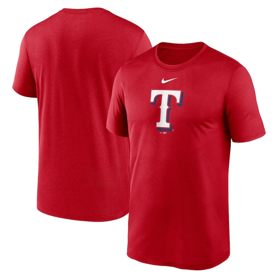 Texas Rangers Nike Legend Fuse Large Logo Performance T-Shirt - Red - UKASSNI