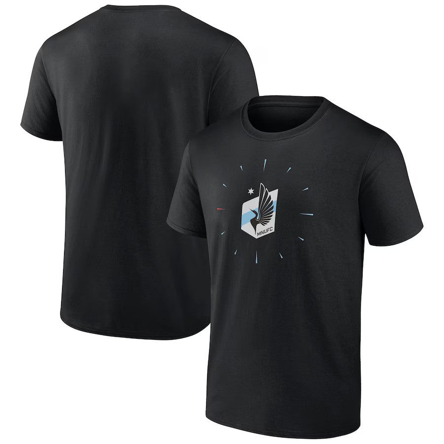 Minnesota United FC Fanatics Branded Hometown Collection Team T-Shirt - Black - UKASSNI