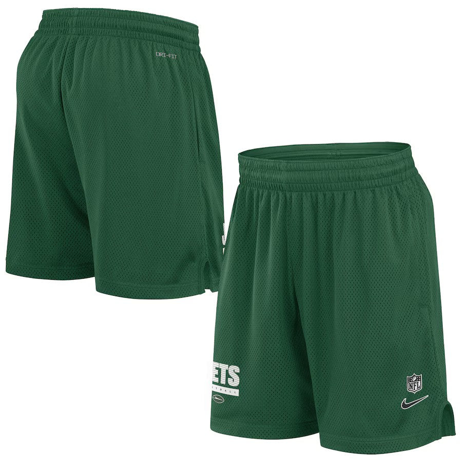 New York Jets Nike 2024 Sideline Performance Mesh Shorts - Green - UKASSNI