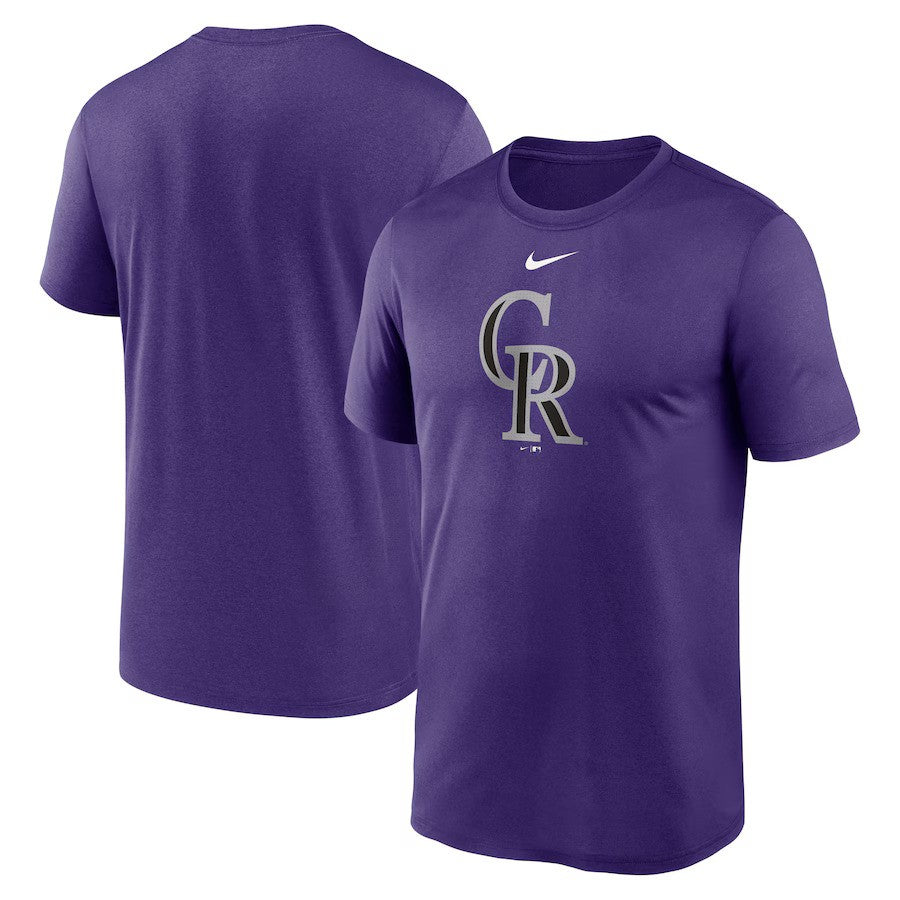 Colorado Rockies Nike Legend Fuse Large Logo Performance T-Shirt - Purple - UKASSNI