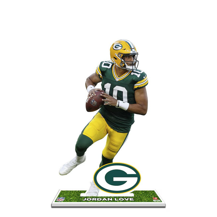 Jordan Love Green Bay Packers 12'' Player Standee Desktop Display - UKASSNI