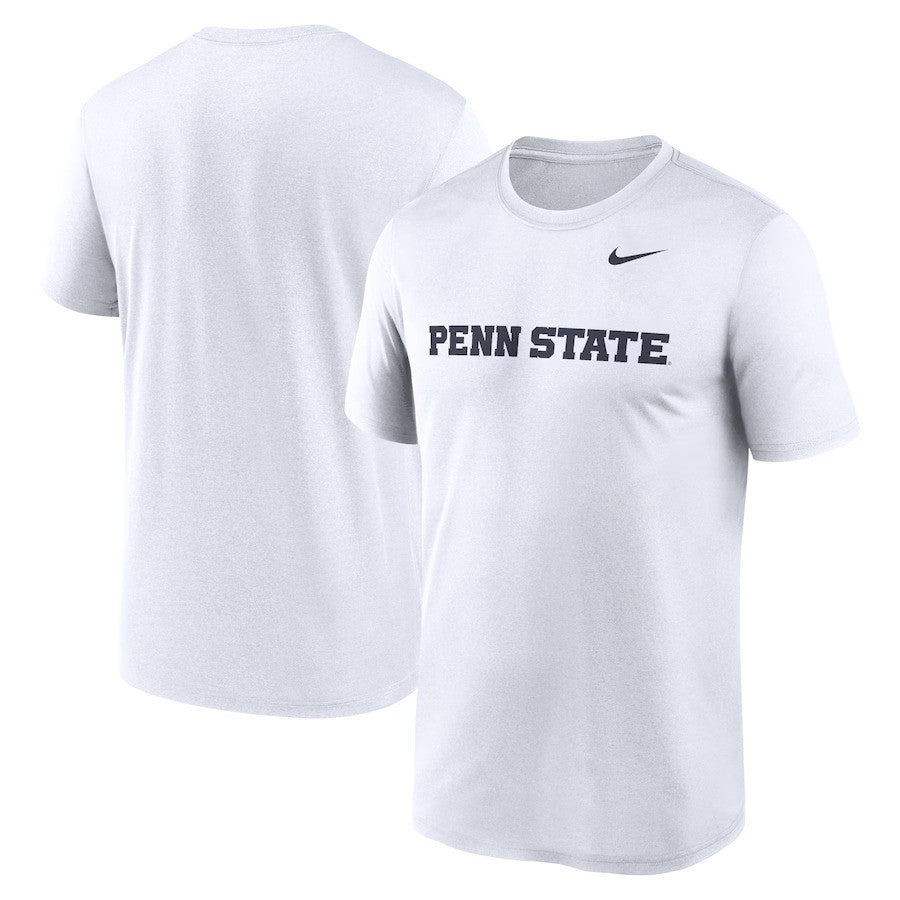 Penn State Nittany Lions Nike Primetime Legend Wordmark T-Shirt - White - UKASSNI