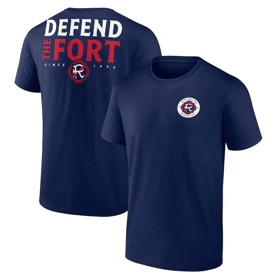 New England Revolution Fanatics Branded Team Hometown Collection T-Shirt - Navy - UKASSNI
