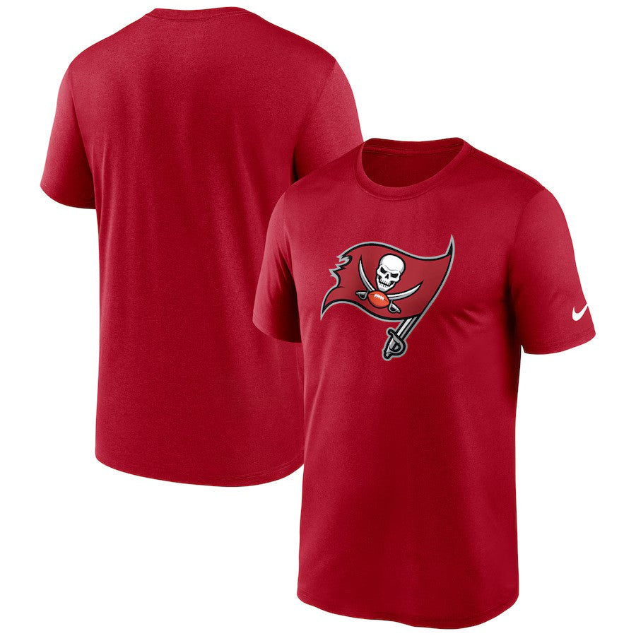 Tampa Bay Buccaneers Nike Legend Logo Performance T-Shirt - Red - UKASSNI