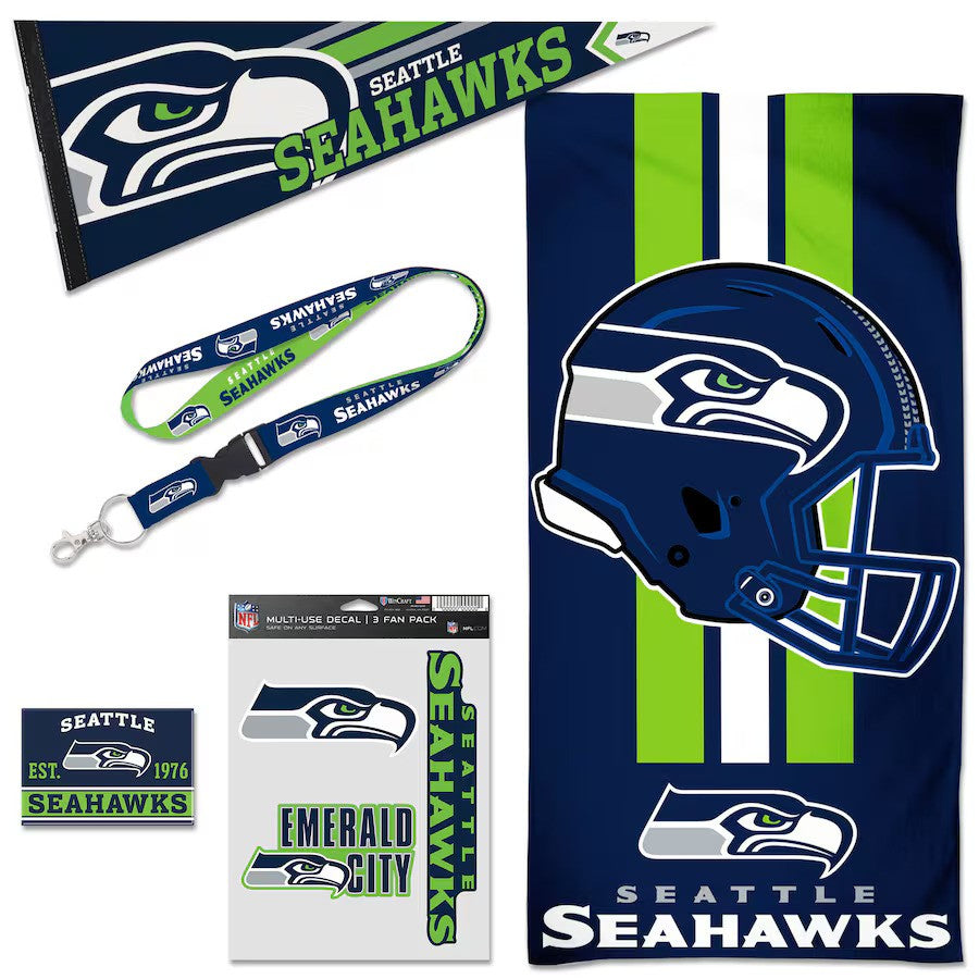 Seattle Seahawks NFL UK WinCraft House Fan Accessories Pack - UKASSNI