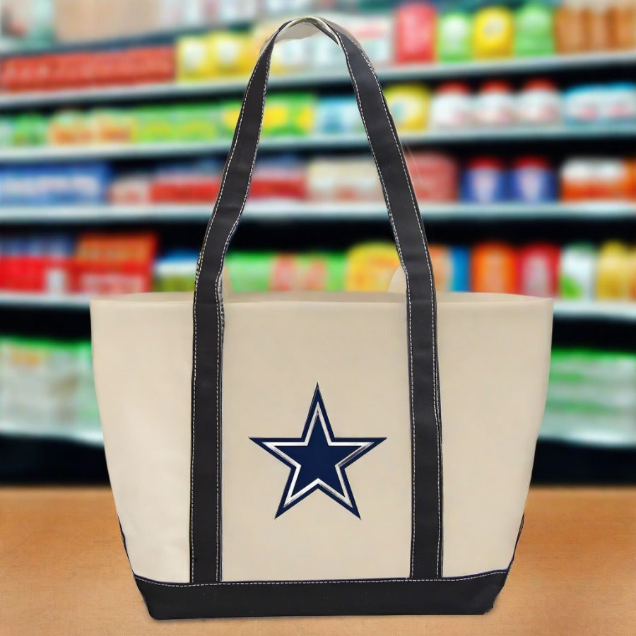 Dallas Cowboys Canvas Tote Bag - UKASSNI