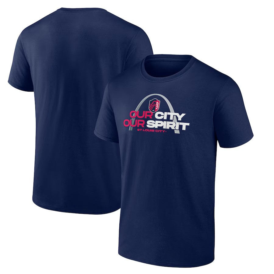 St. Louis City SC Fanatics Branded Team Hometown Collection T-Shirt - Navy - UKASSNI