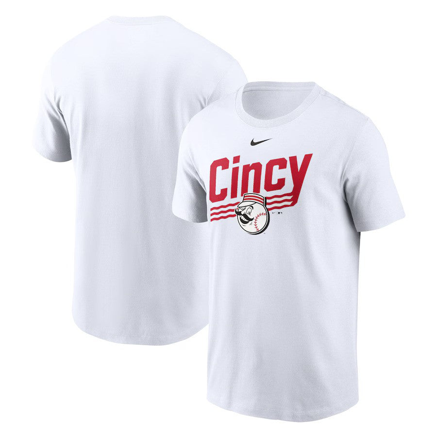 Cincinnati Reds Nike Local Home Town T-Shirt - White - UKASSNI