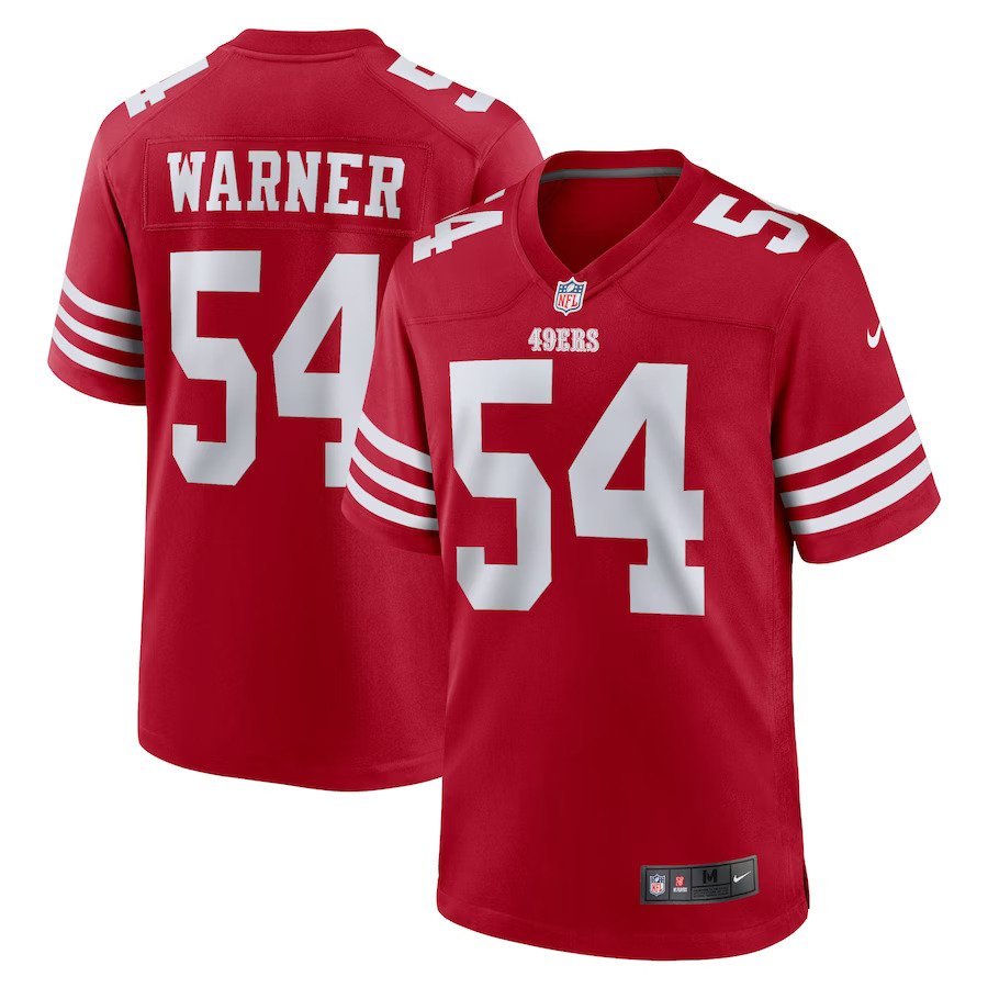 Fred Warner San Francisco 49ers Nike Player Game Jersey - Scarlet - UKASSNI