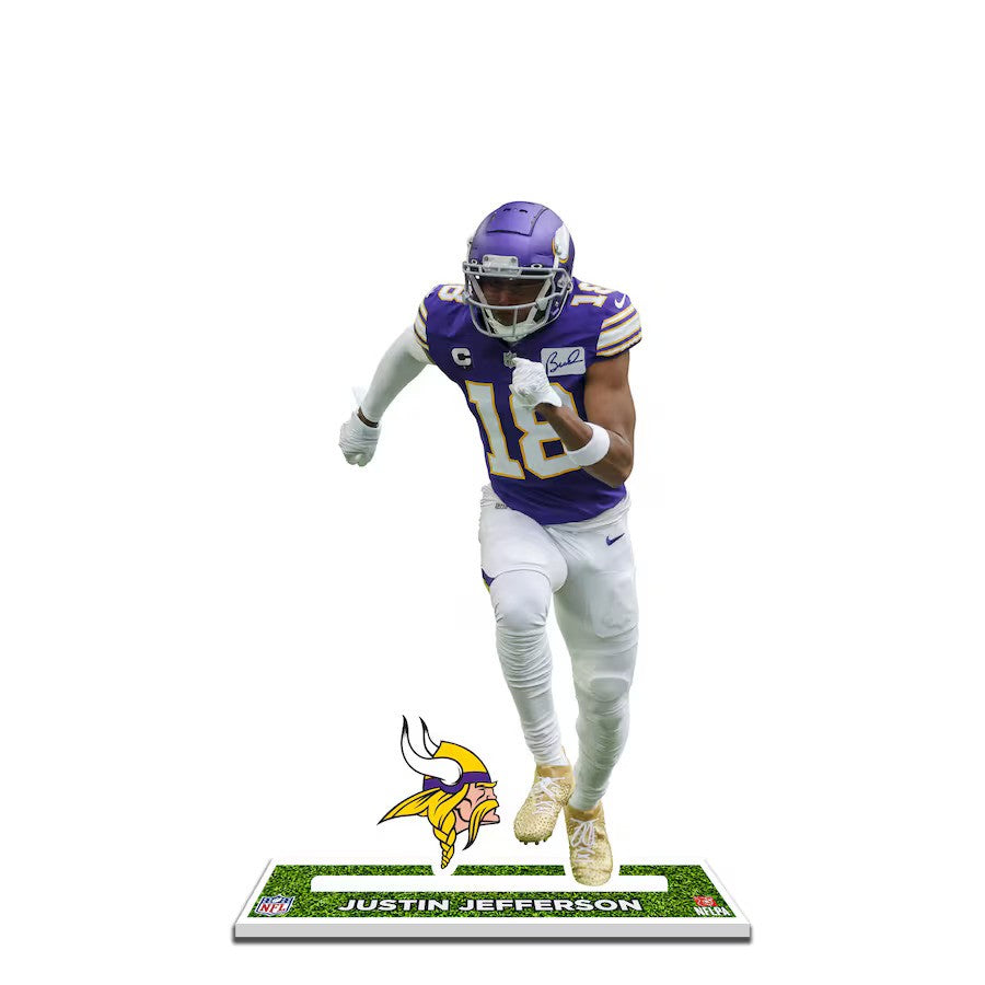 Justin Jefferson Minnesota Vikings 12'' Player Standee Desktop Display - UKASSNI