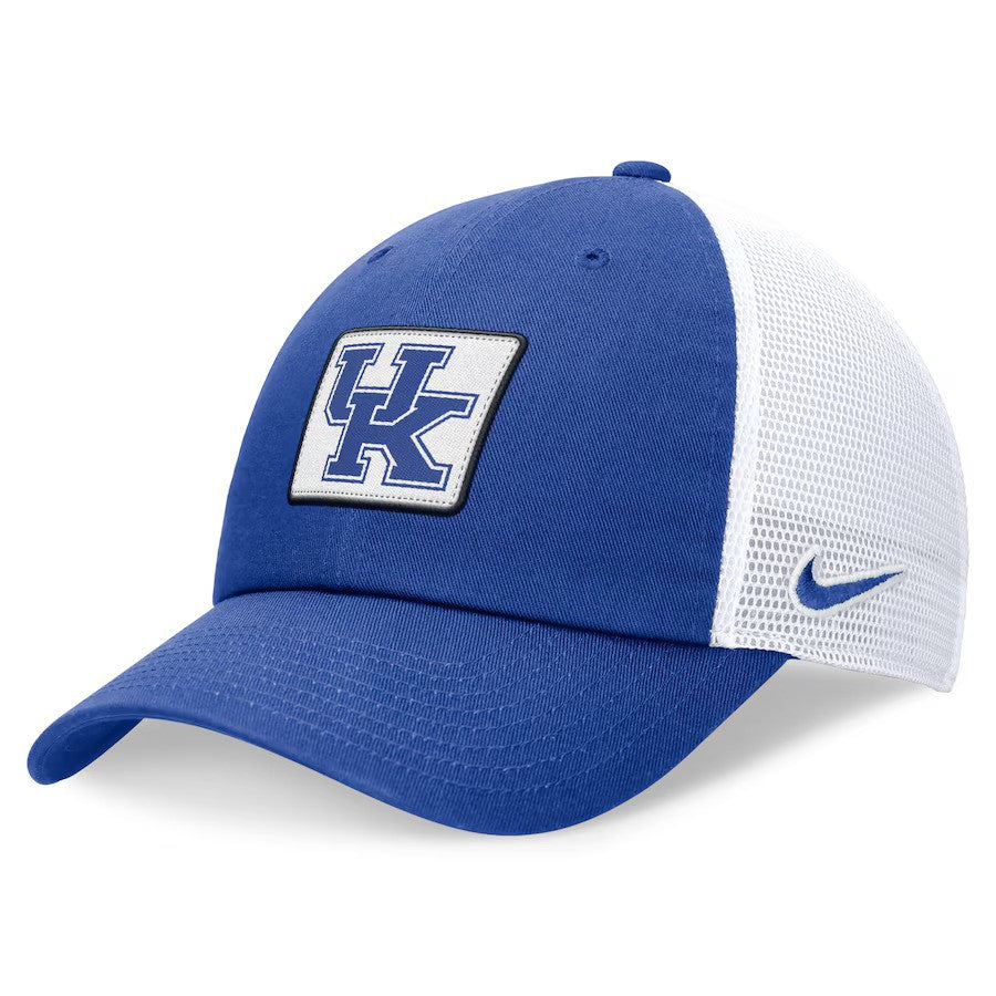 Kentucky Wildcats Nike Primetime Club Trucker Adjustable Hat - Royal/White - UKASSNI