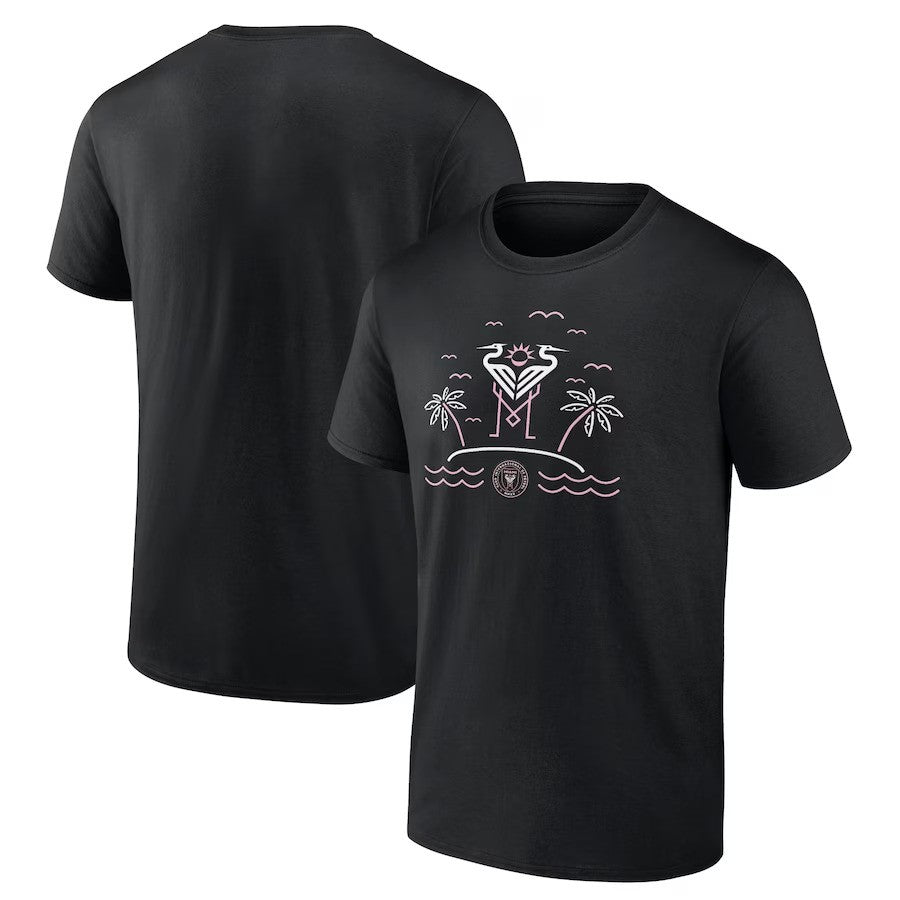 Inter Miami CF Fanatics Branded Hometown Collection Logo T-Shirt - Black - UKASSNI
