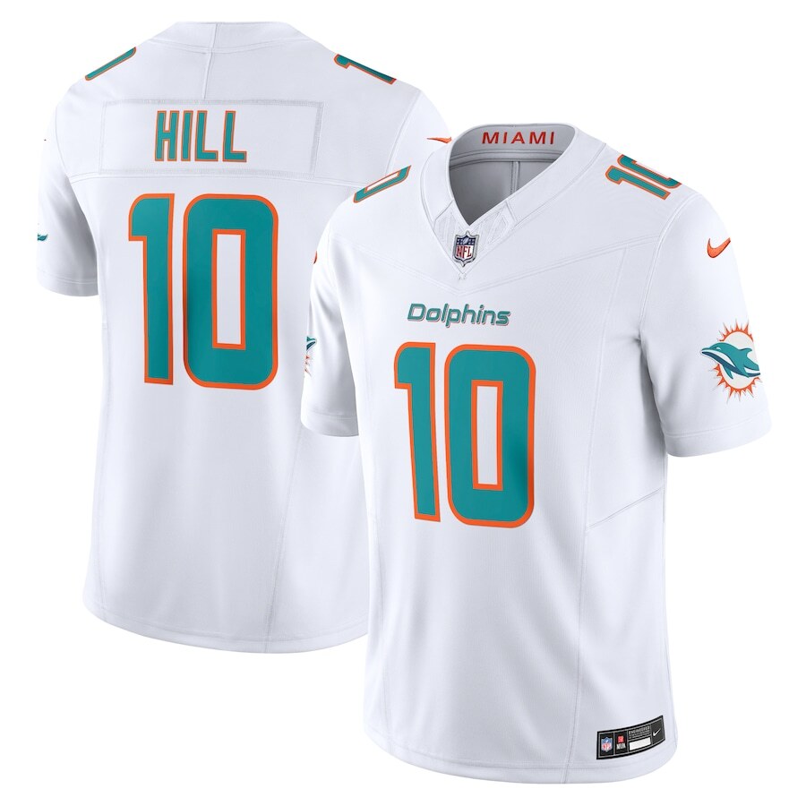 Tyreek Hill Miami Dolphins Nike Alternate Game Jersey - White - UKASSNI