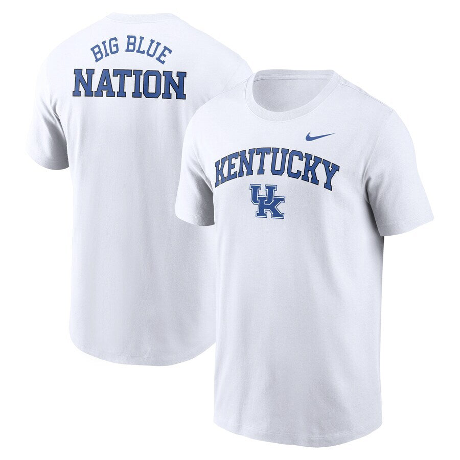 Kentucky Wildcats Nike Blitz 2-Hit T-Shirt - White - UKASSNI