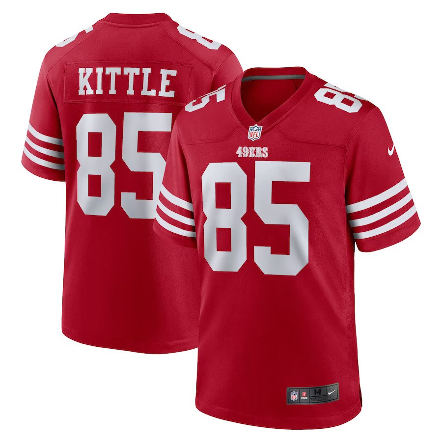 George Kittle San Francisco 49ers Nike Player Game Jersey - Scarlet - UKASSNI