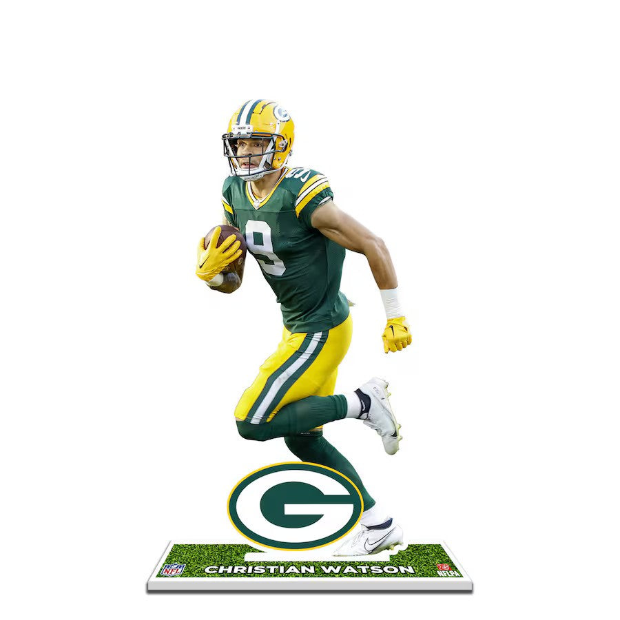 Christian Watson Green Bay Packers 12'' Player Standee Desktop Display - UKASSNI