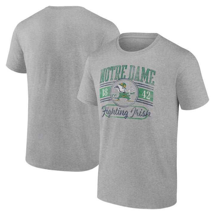 Notre Dame Fighting Irish NCAA Oversized Icon T-Shirt – Gray – Small (UK Stock) - UKASSNI